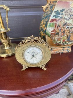 Vi Tage gilded Hollywood regency clock