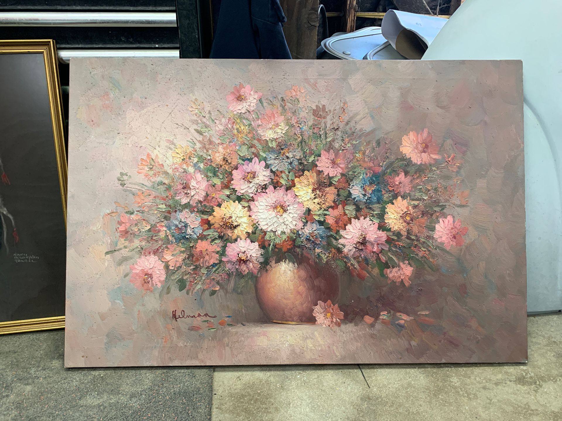 Antique French artist Robert helman painting