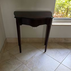 Antique Wood Side Table 