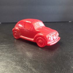 Vintage Avon Red VW Beetle Decanter 
