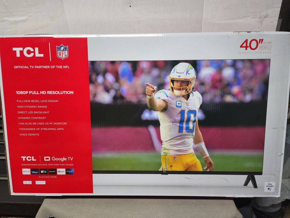 TLC 40" Full HD Smart 1080 Google TV Brand New (Price Is Firm)