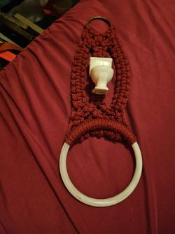Handmade Macrame Towel Ring Holder