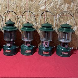 4 Vintage Coleman Lanterns 