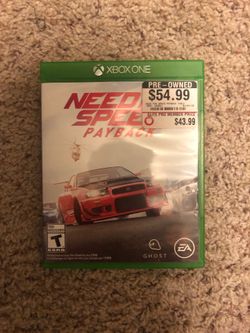 Need For Speed Payback Xbox One