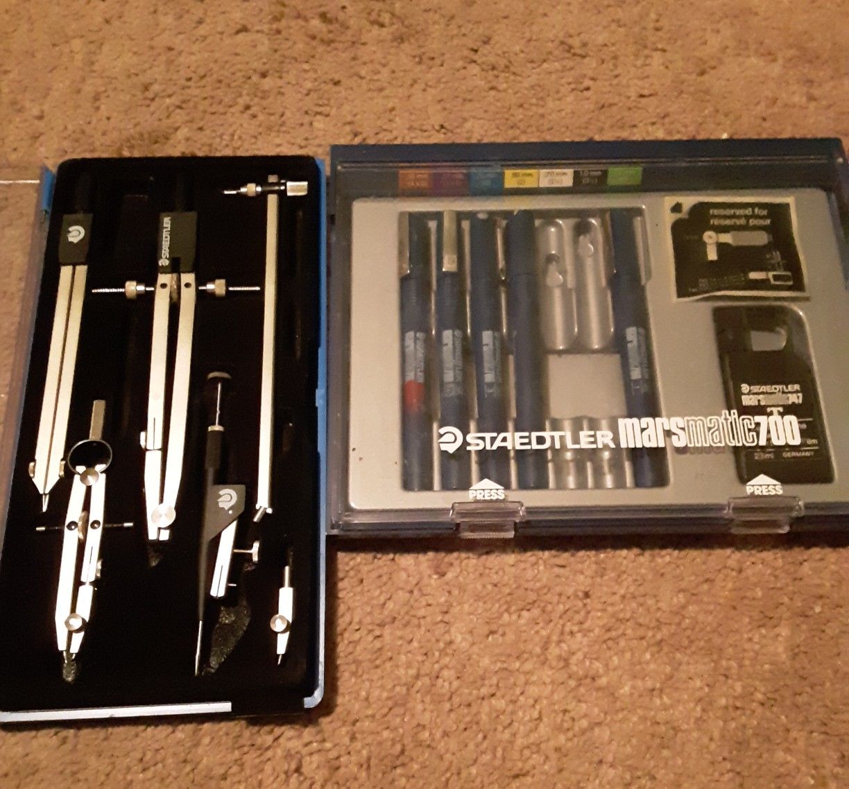 STAEDTLER MARSMATIC 700 DRAFTING PENS & COMPASS SET