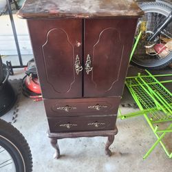 $75 Solid Wood Jewelry Cabinet 
