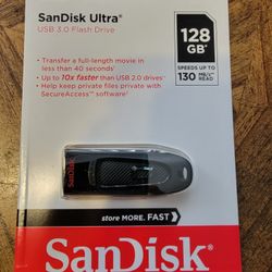 sandisk ultra 128gb usb 3.0 flash drive