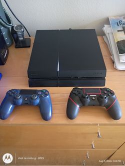 Sony PS4 Console with Three Controllers