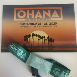 Ohana Festival SUNDAY wristband