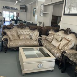 Royal Style Sofa Loveseat 