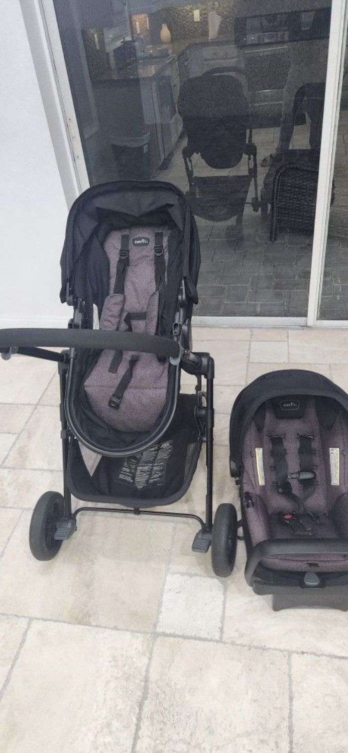 Evenflo Safemax Pivot Modular Travel System with infant car seat