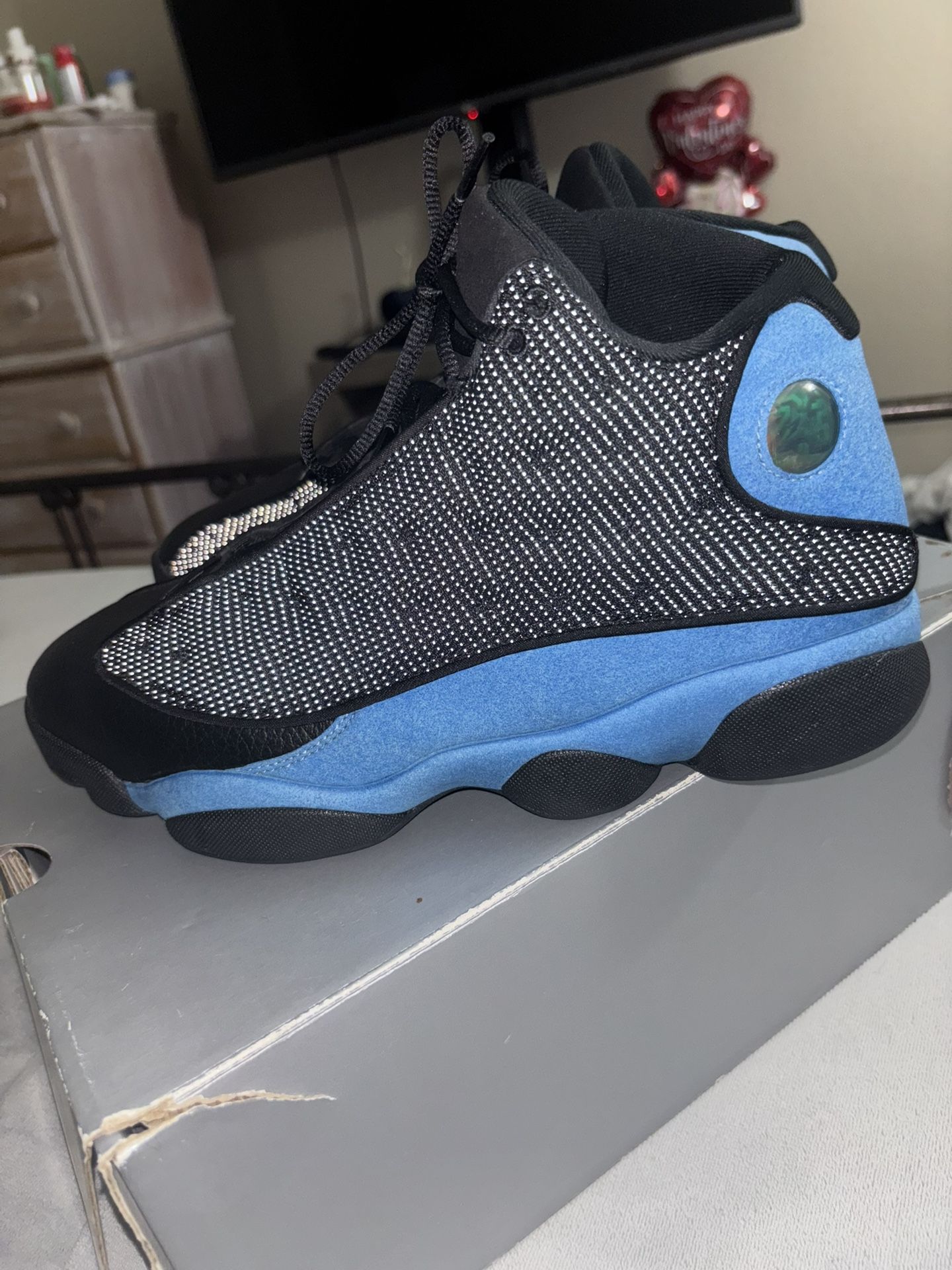 Jordan 13 Retro Black University Blue men size 11