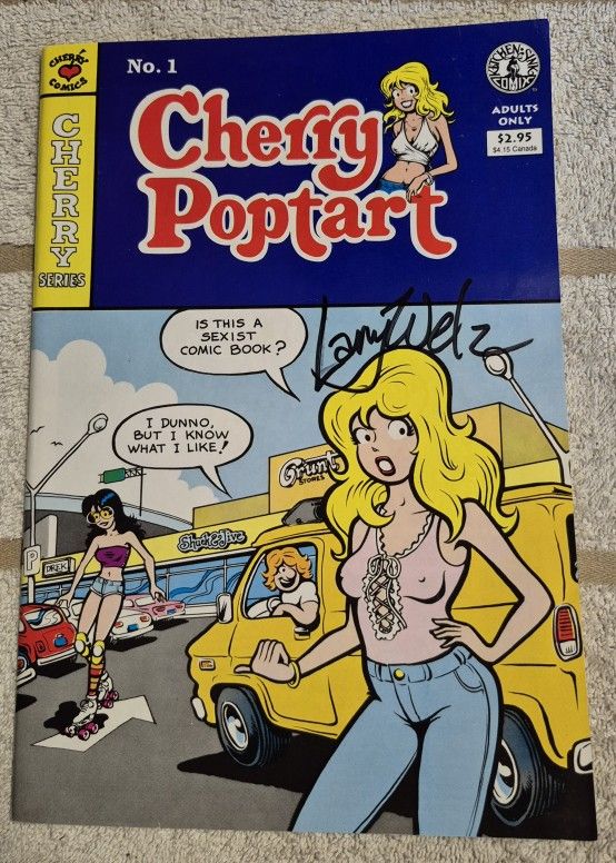 CHERRY POPTART # 1 SIGNED BY LARRY WELZ KITCHEN SINK 1994 ADULTS ONLY!
