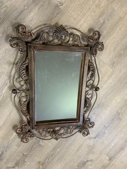Art Deco Metal Mirror
