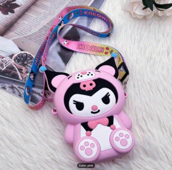 Adorable New Kuromi Messenger Bag.