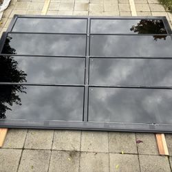 New Garage Door 9x7 Black Glass