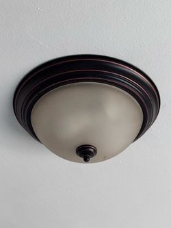 13” light ceiling bronze fixture