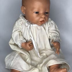 Vintage Berjusa Anatomically Correct New Born Baby Boy With Wrist Band