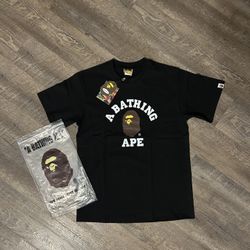 black bape tee
