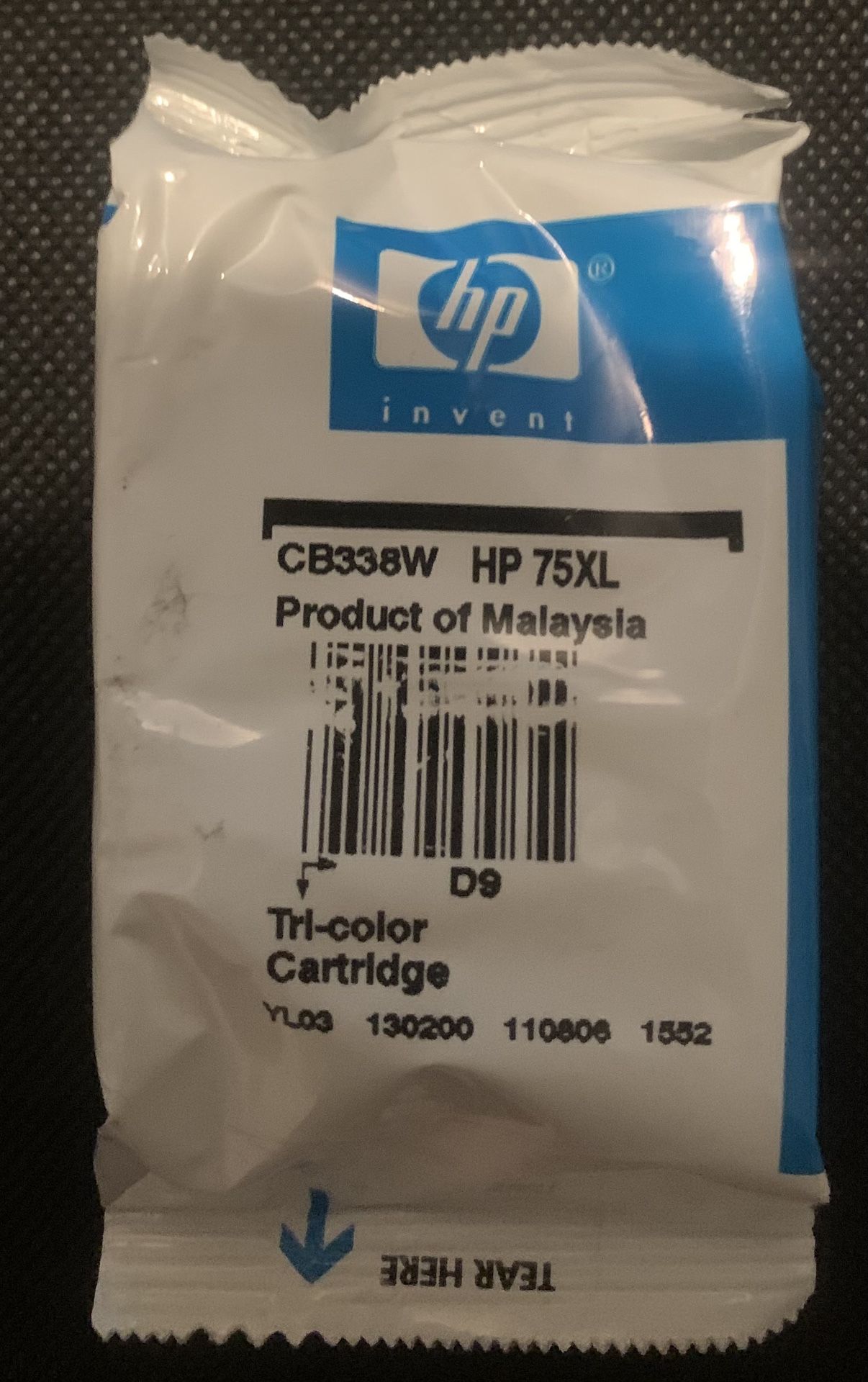 New HP 75 XL Tri-Color Printer Ink Cartridge