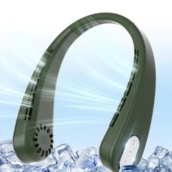 Portable Neck Fan, Bladeless Personal Fan, Rechargeable 4000mAh Battery, No Hair Snagging, 3 Speeds Faster Cooling, Ultra Quiet, Gifts for Men Women, 
