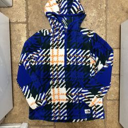 The North Face Women’s Plaid Fleece Hoodie Jacket Size Large