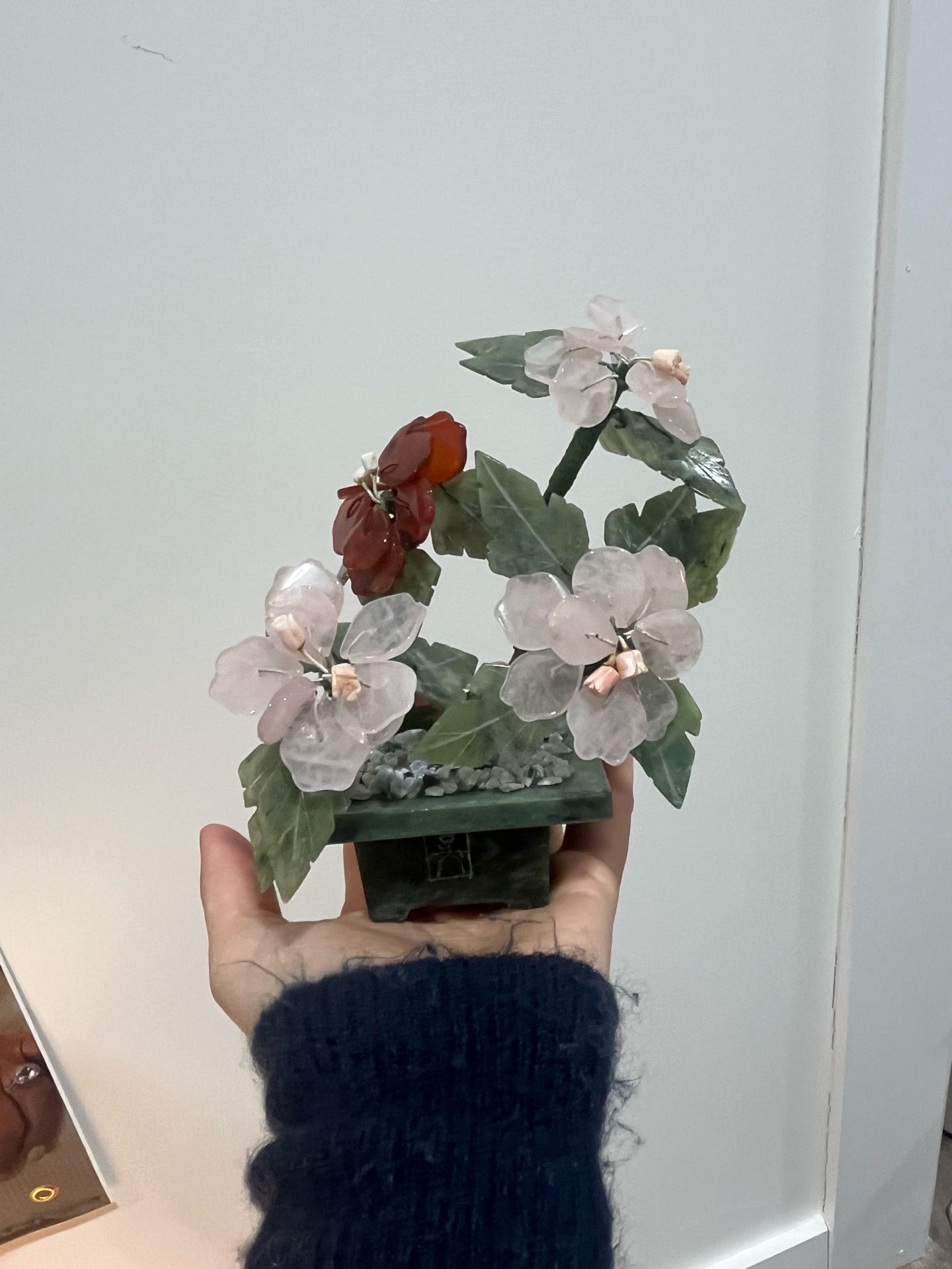 Jade gem stone tree