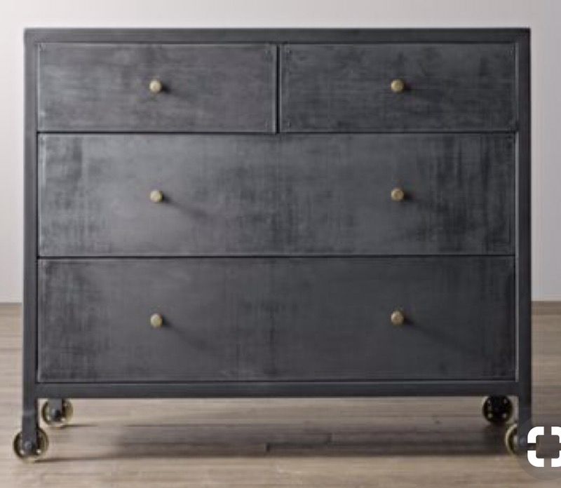BRAND NEW RH RESTORATION HARDWARE KNOX DRESSER steel RH BABY CHILD