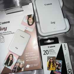 Canon Ivy Mini Photo Printer + Film Sheets