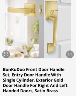 Front door handle set