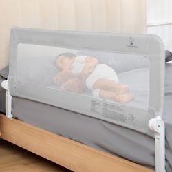 ComfyBumpy 1-Pack Bed Rail for Toddlers 55.5" L x 23.5" H | Extra Tall Toddler Bed Rails for Twin, Full, Queen & King Mattress Size | Swing Down Rail 