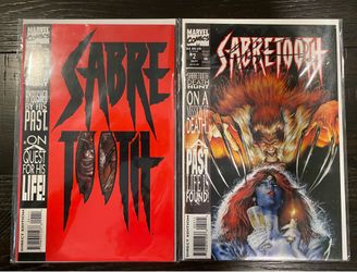 Marvel Sabertooth Comic Book 1-2 Mark Texeira (X-Men)