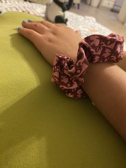 Custom hair scrunchie Dior