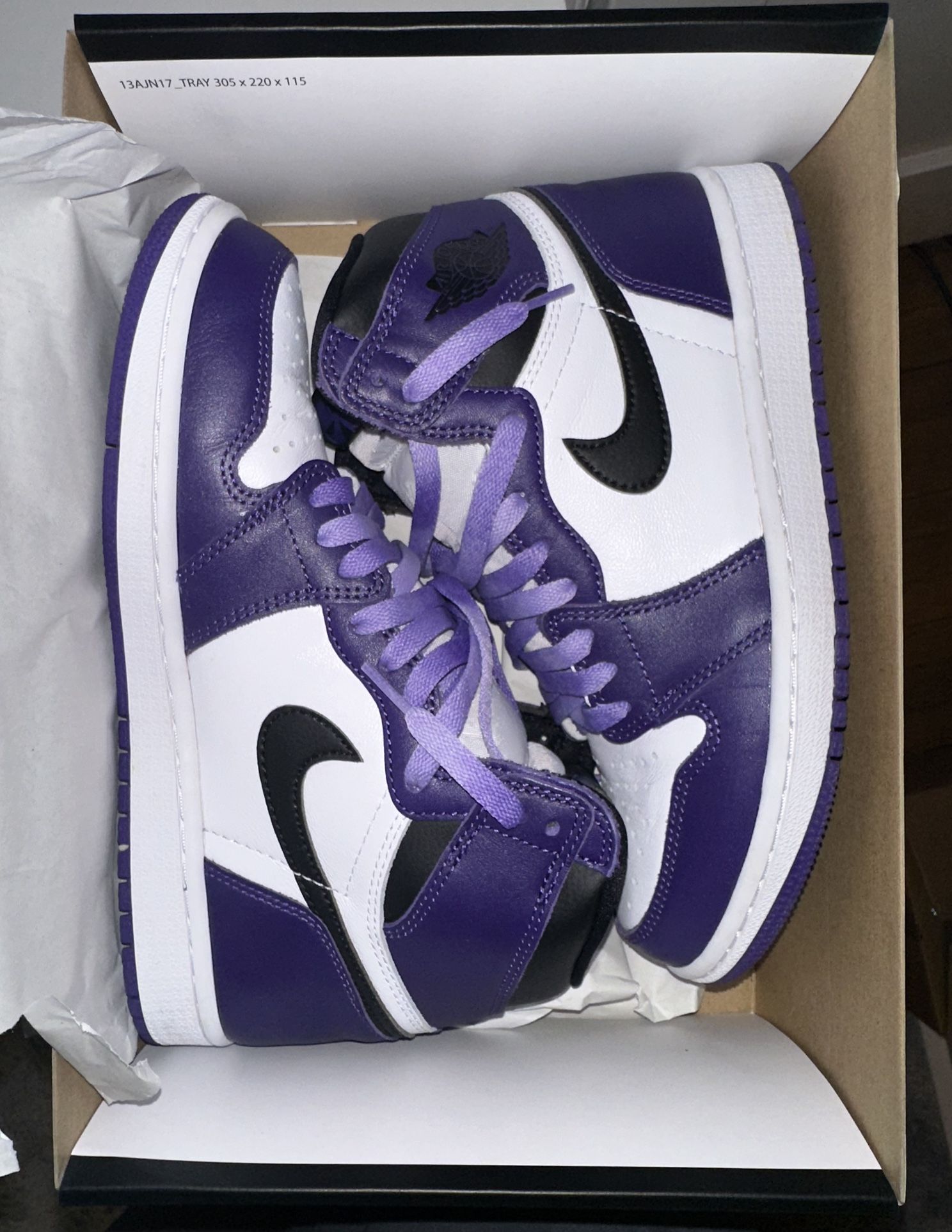 Jordan 1 High Court Purple