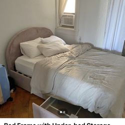 Full Size bed frame Under Neath Storage 