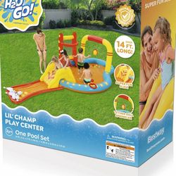 H2OGO! Lil' Champ Play Pool Center with Slide