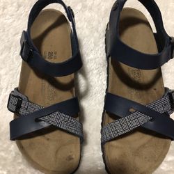 Birki’s Birkenstock Navy Blue Strap Sandals Size 9 (39.5)