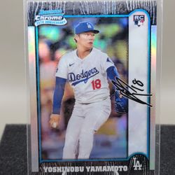 2024 Bowman Chrome- Yoshinobu Yamamoto 25th Anniversary Refractor RC