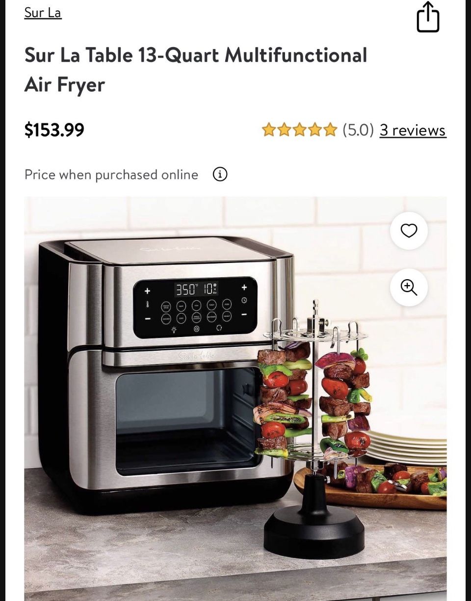 Sur La Table 13-Quart Air Fryer for Sale in Arrowhed Farm, CA - OfferUp