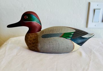 Vintage 1977 Hornick Bros Stoney Point Decoys Drake Green Wing Teal