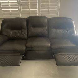 Used Leather reclining Sofa