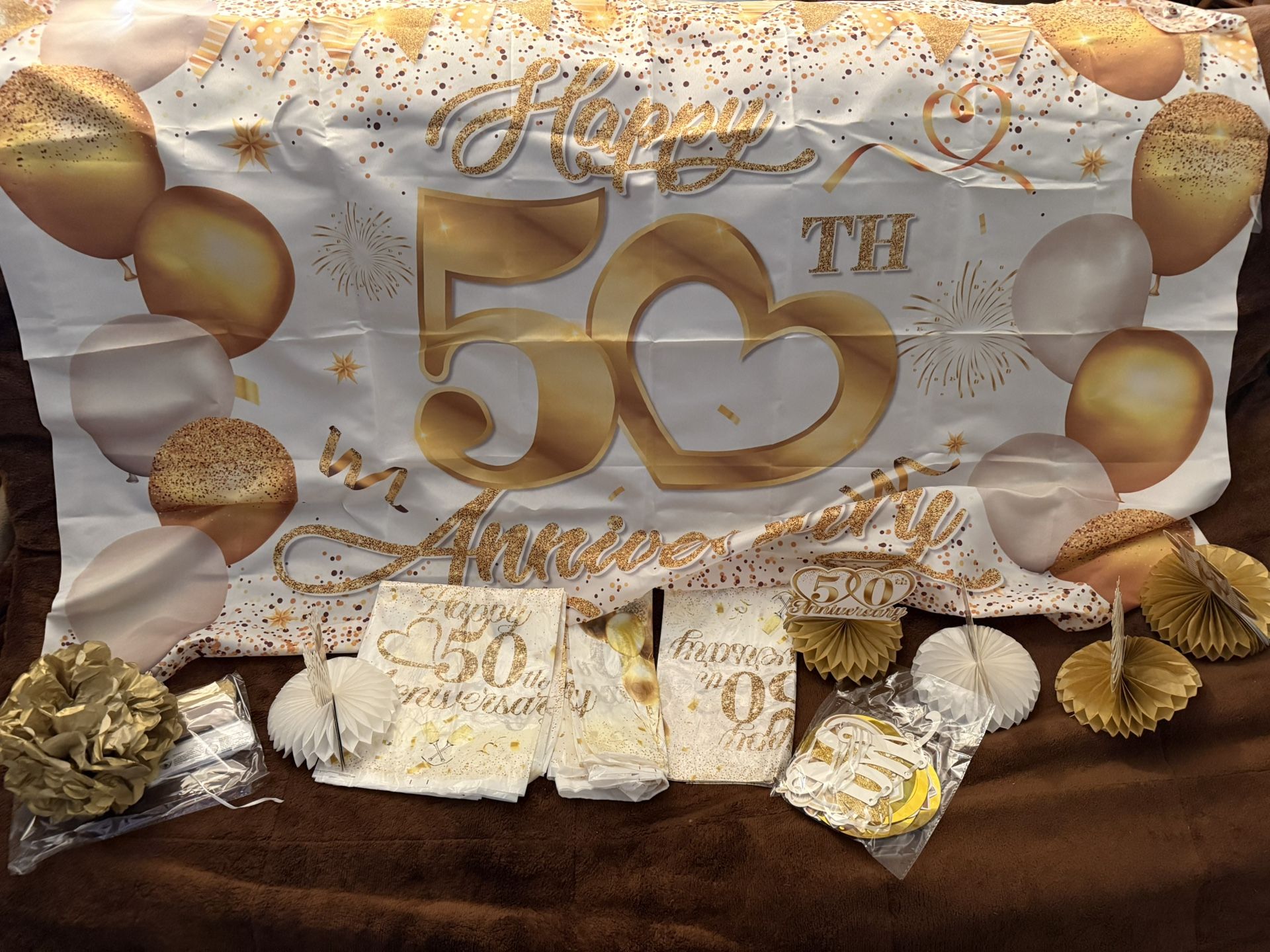 Party decorations, 50 years anniversary