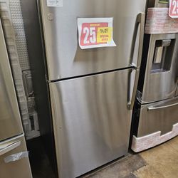 Ge Top Freezer Refrigerator Stainless Steel