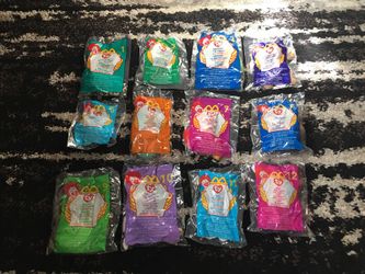 Set of McDonalds teenie beanie babies 1999