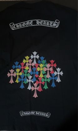Chrome Hearts Multi-Color Cross Graphic T-Shirt