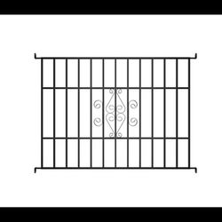 RELIABILT Magnum 48-in x 36-in Black Steel Fixed Window Security Bar