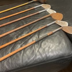 Vintage Wood Golf Clubs