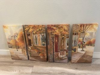 Painting of NYC city street