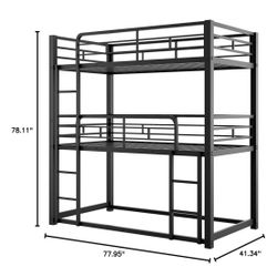 Triple Twin Bed Frame 