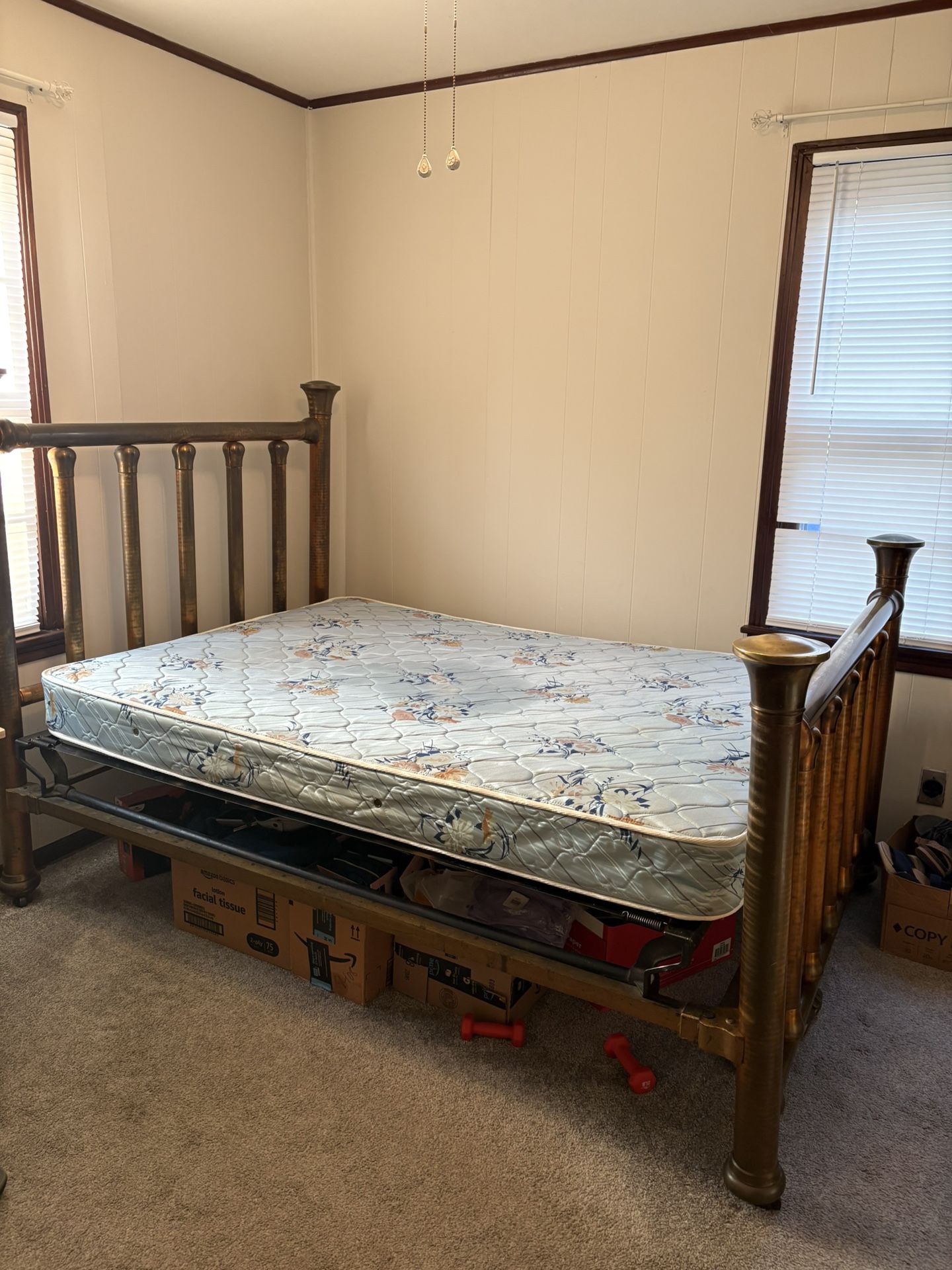Antique Brass Bed - Full Size